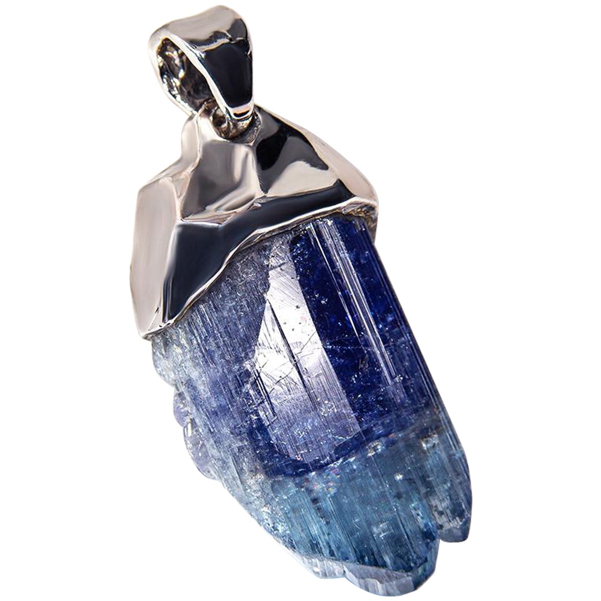 Collier en argent avec cristaux de tanzanite  cadeau de bijoux meilleur cadeau de vacances cadeau de mariage en vente