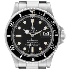 Rolex Submariner Date Steel Black Dial Mens Used Watch 1680