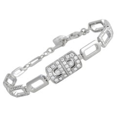 Bvlgari Parentesi 18K White Gold 1.20ct Diamond Bracelet BV04-121323