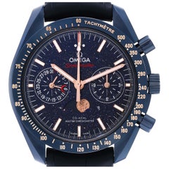 Omega Speedmaster Blue Side of the Moon Mens Watch 304.93.44.52.03.002 Box Card
