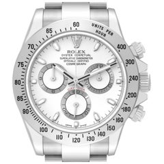 Rolex Daytona White Dial Chronograph Steel Mens Watch 116520