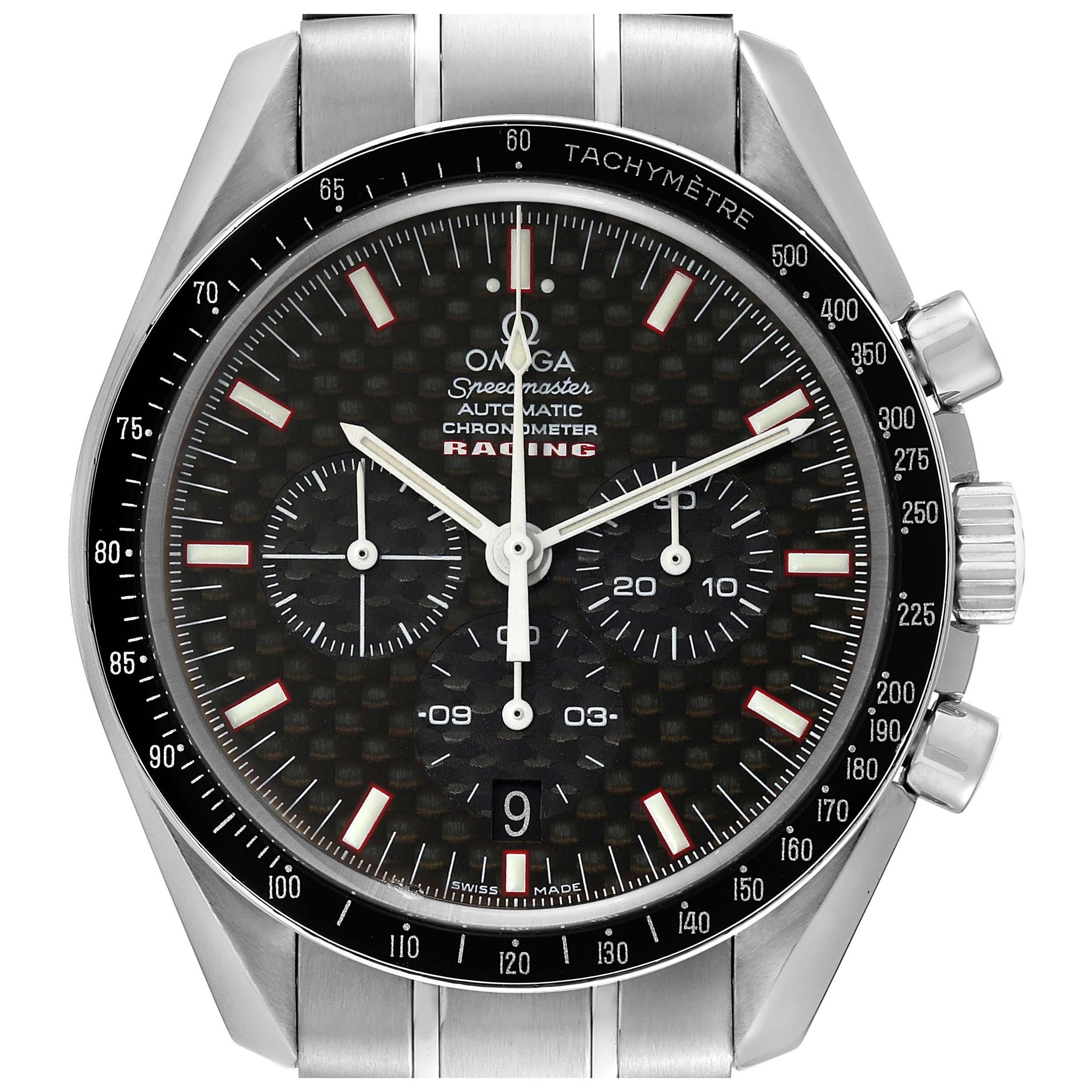 Omega Speedmaster Professional Racing Steel Mens Watch 3552.59.00 Box Card For Sale