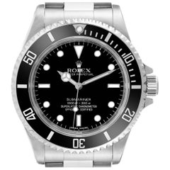 Used Rolex Submariner No Date 40mm 4 Liner Steel Mens Watch 14060