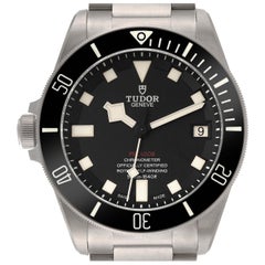 Tudor Pelagos 42mm LHD Titanium Steel Mens Watch 25610 Unworn