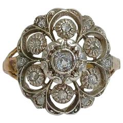 Exceptional Georgian Table Cut Diamond Ring