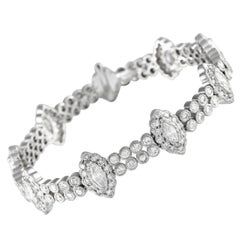 LB Exclusive 18K White Gold 4.50ct Diamond Bracelet MF03-120823