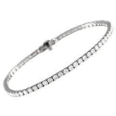 LB Exclusive 14K White Gold 4.0ct Diamond Tennis Bracelet BR09639