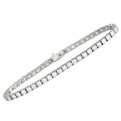LB Exclusive 18K White Gold 7.58ct Diamond Tennis Bracelet MF05-121823
