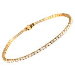 LB Exclusive 18K Yellow Gold 3.13ct Diamond Tennis Bracelet MF11-121823