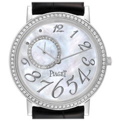 Used Piaget Altiplano Mother Of Pearl White Gold Diamond Mens Watch GOA31106