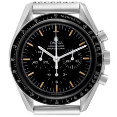 Omega Speedmaster Moon Watch Chronograph Schwarzes Zifferblatt Stahl Herrenuhr 3570,50,00