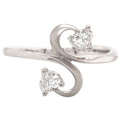 Heart-Shaped Diamond and Platinum Engagement Ring
