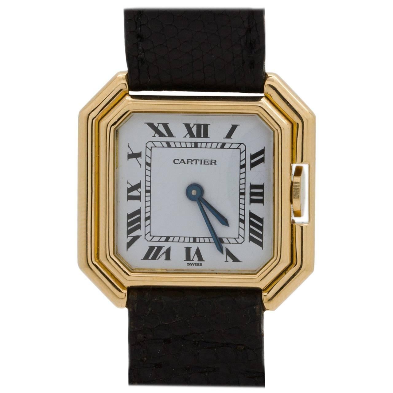 Cartier Lady 18K YG “Ceinture” circa 1970’s 18K Deployment