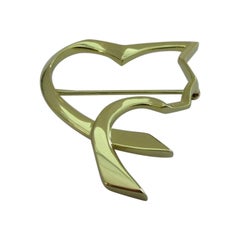 TIFFANY & Co. Paloma Picasso Broche amicale chat en or 18 carats
