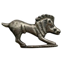 Ancient Roman Silver Boar Animal Fibula Brooch 1st-2nd century AD Guarantee