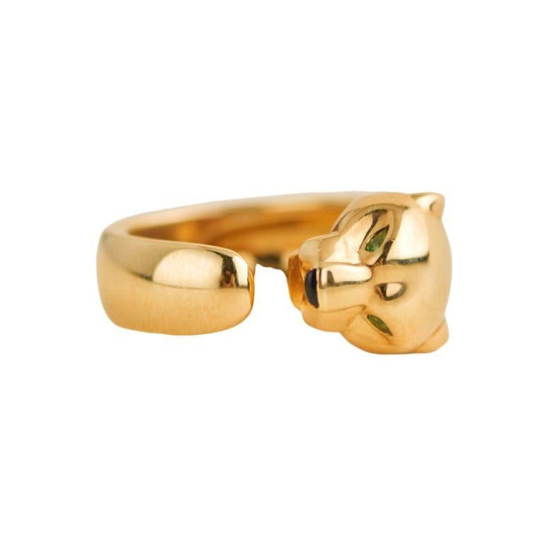 Cartier Yellow Gold Massai Panthère de Cartier Ring Size 51