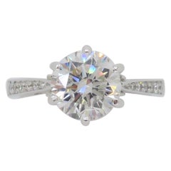 1.89ctw Diamond Engagement Ring in 18k White Gold 