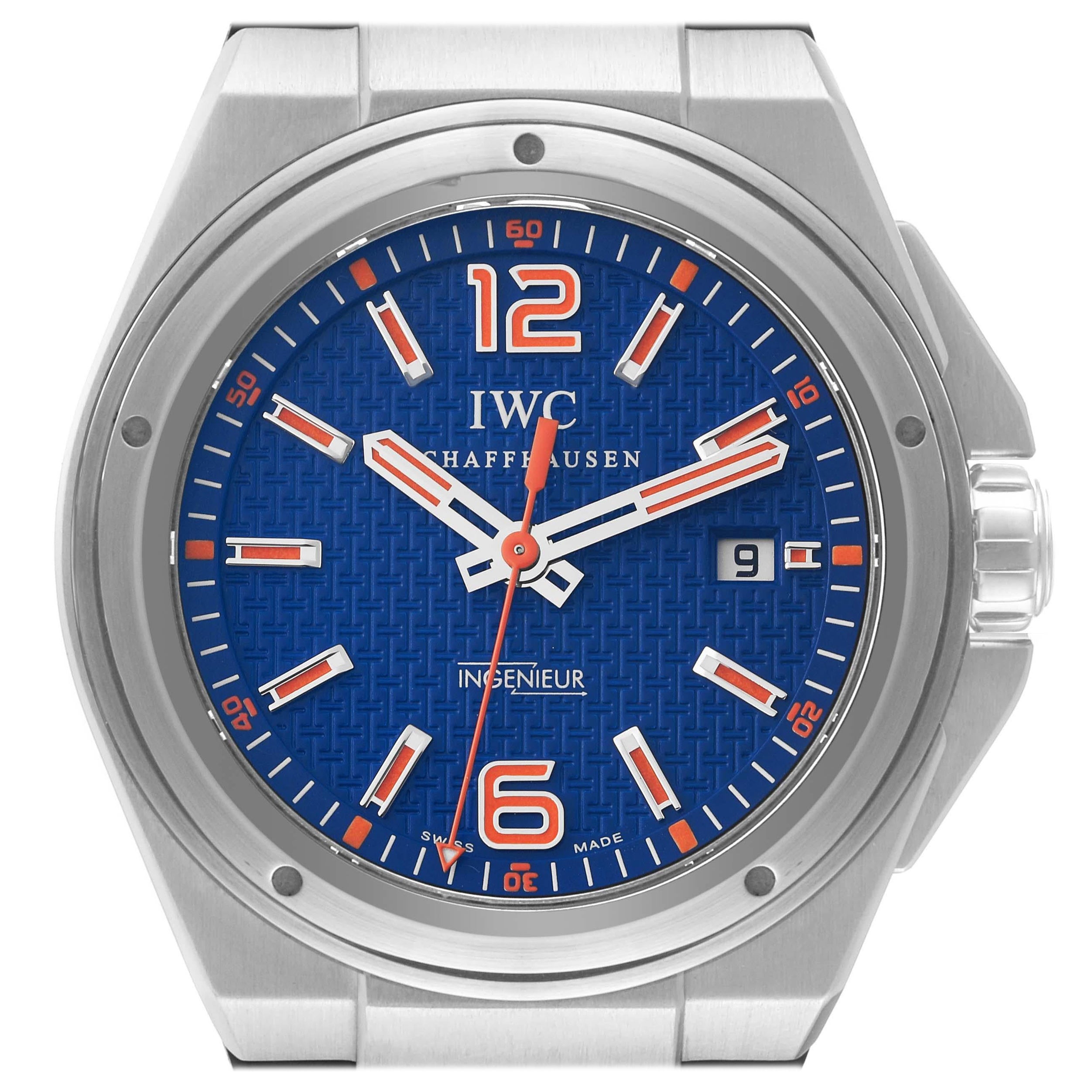 IWC Ingenieur Automatic Mission Earth Plastiki Steel Mens Watch IW323603 For Sale