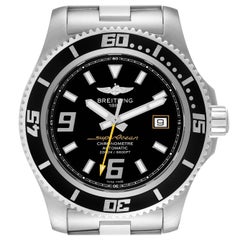 Breitling Aeromarine Superocean 44 Yellow Hand Steel Mens Watch A17391