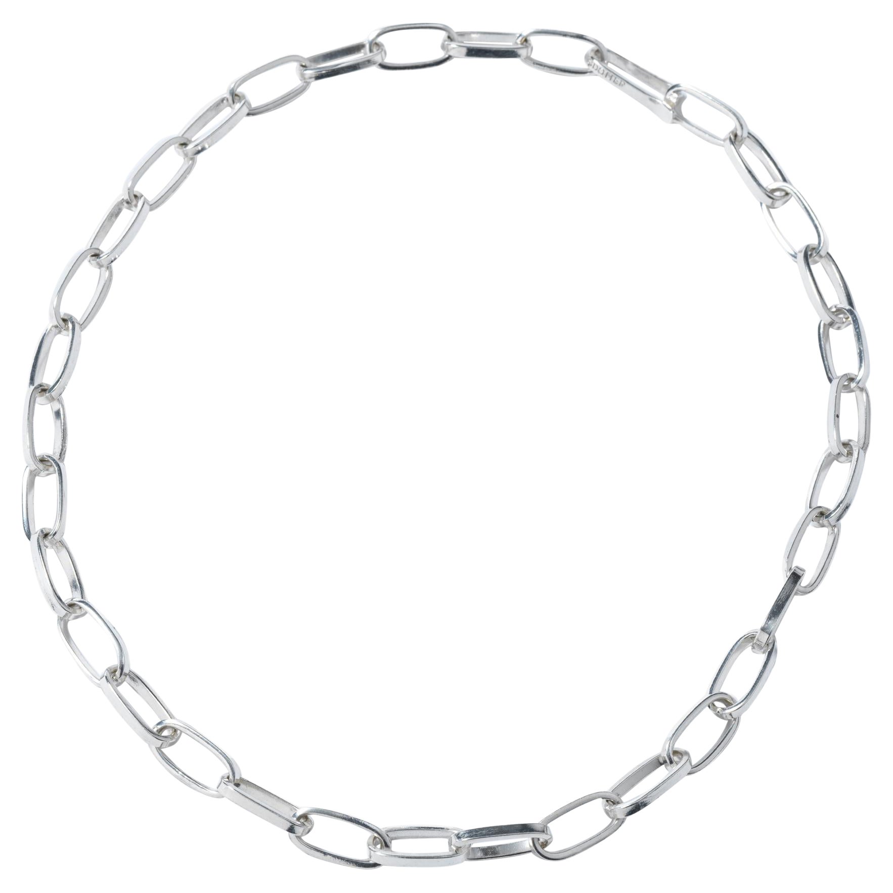 Vintage silver necklace by Swedish Hjördis Hjalmardotter. Made 1961.