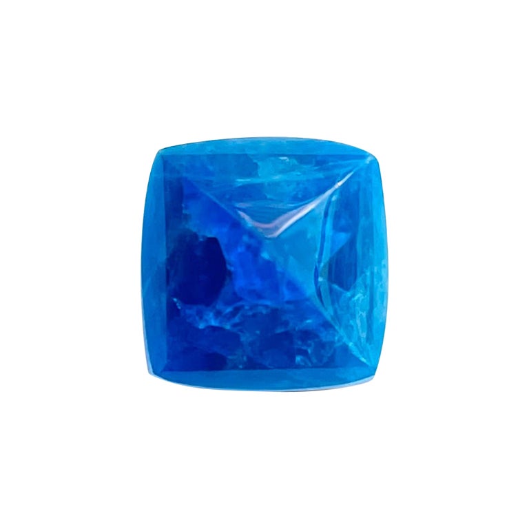 1ª piedra Hauyne del mundo de mayor tamaño, 6,72 ct, colección de cabujones con certificado GIA