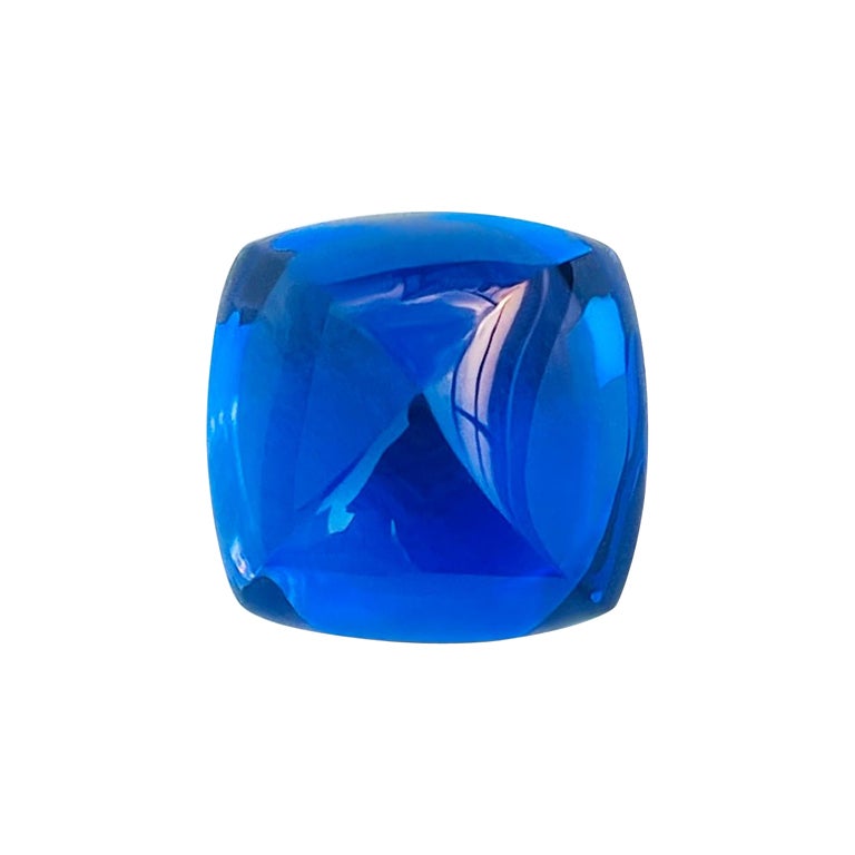 collection tanzanite 41.81ct royal blue cabochon 100% clean gemstone  For Sale