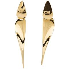 George Jensen gold earrings 