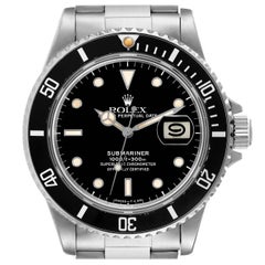 Rolex Submariner Date Steel Mens Vintage Watch 16800