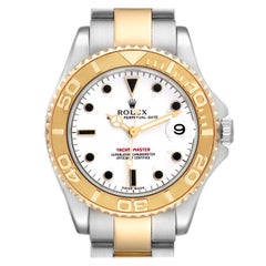 Rolex Yachtmaster Midsize Steel Yellow Gold Mens Watch 168623 Box Papers