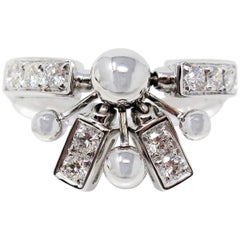 Bvlgari, bague Astrale Fireworks en or blanc 18 carats avec diamants 6,75