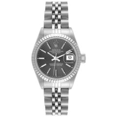 Rolex Datejust Acero Oro Blanco Esfera Tapiz Pizarra Reloj Señora 69174