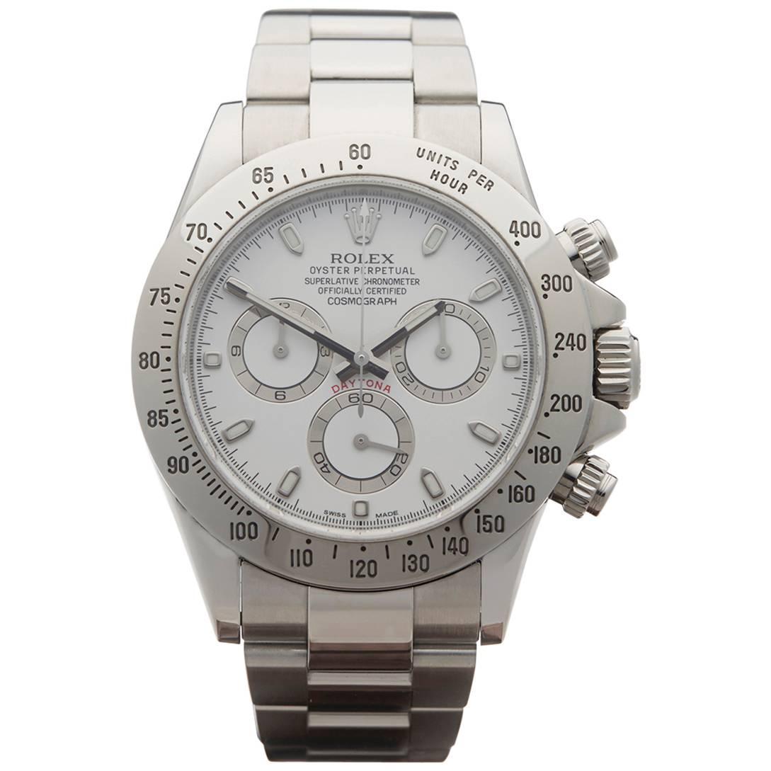 Rolex Daytona white unisex 116520 watch 40mm
