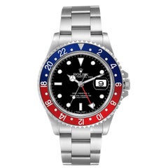 Rolex GMT Master II Blue Red Pepsi Error Dial Mens Watch 16710 Box Papers