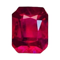 Perfect Quality Burma ruby unheated pigeon blood 1.21ct clean transparent AIGS