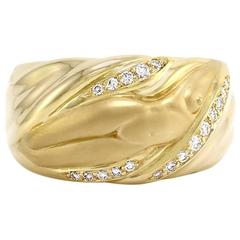 Carrera y Carrera Pavé Diamond Female Figure Ring