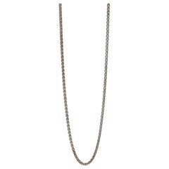 Foxtail Link Fancy Link 925 Sterling Silver Chain Necklace