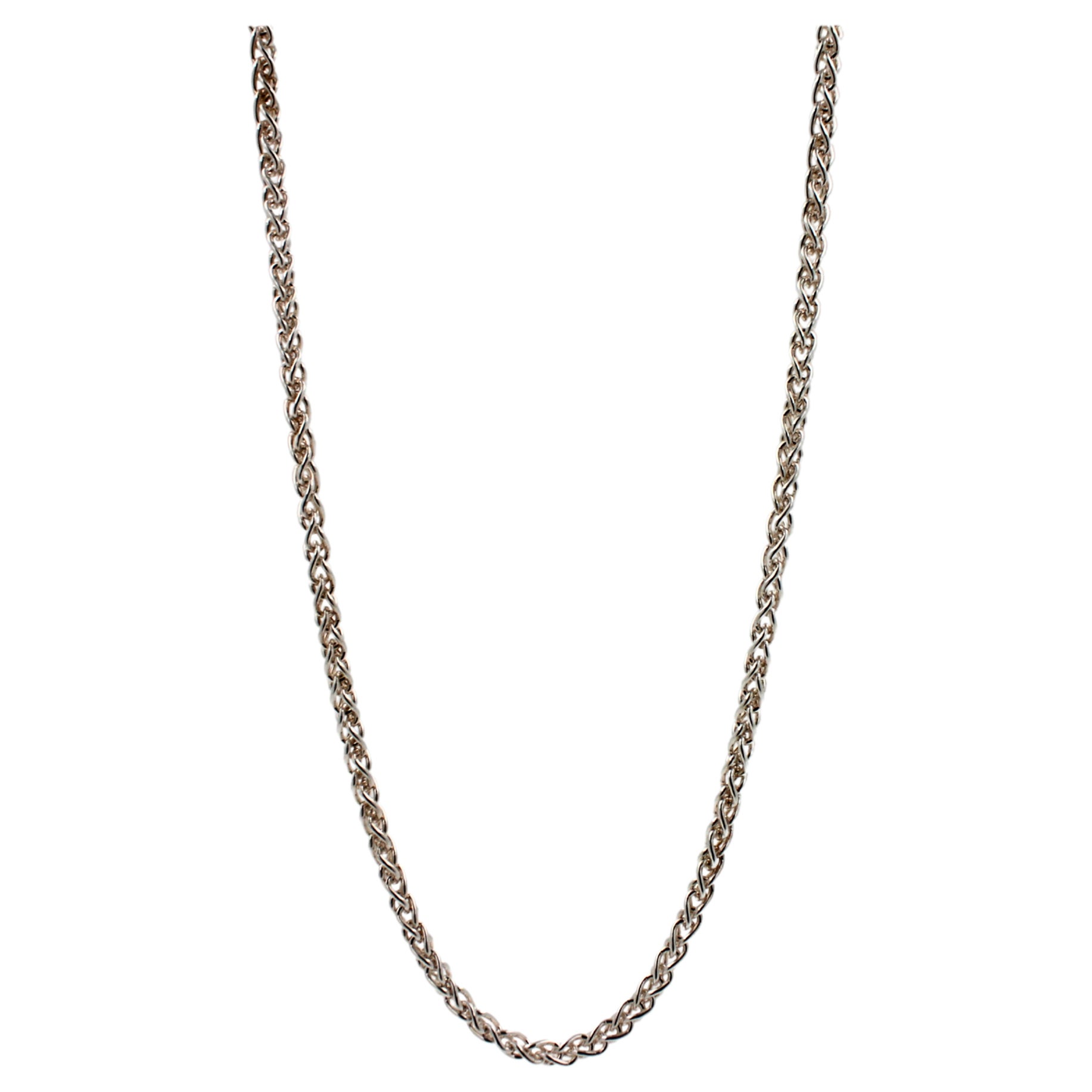 Foxtail Link Fancy Link 925 Sterling Silver Chain Necklace