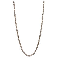 Foxtail Link Fancy Link 925 Sterling Silver Chain Necklace