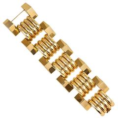 Retro Gold Oversized Link Bracelet 5