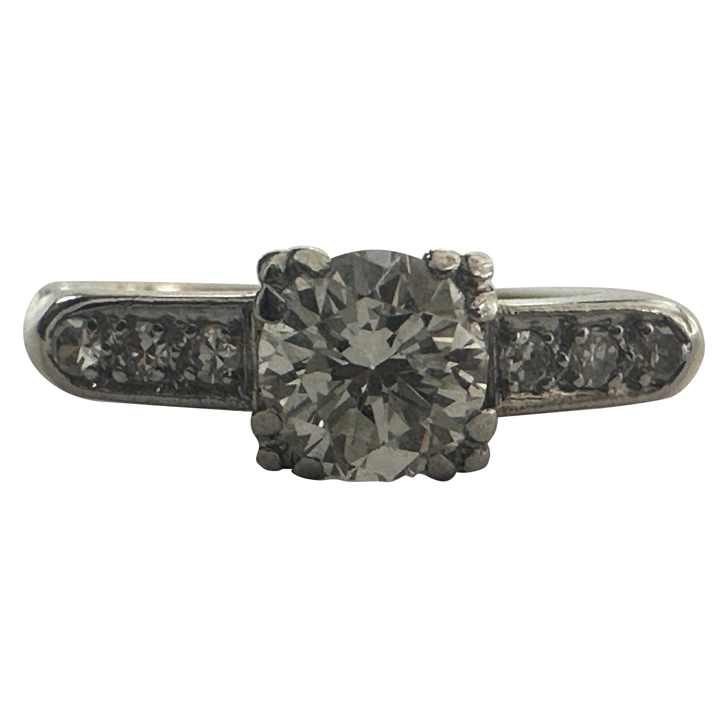 Two-Tone Diamond Engagement Ring 
