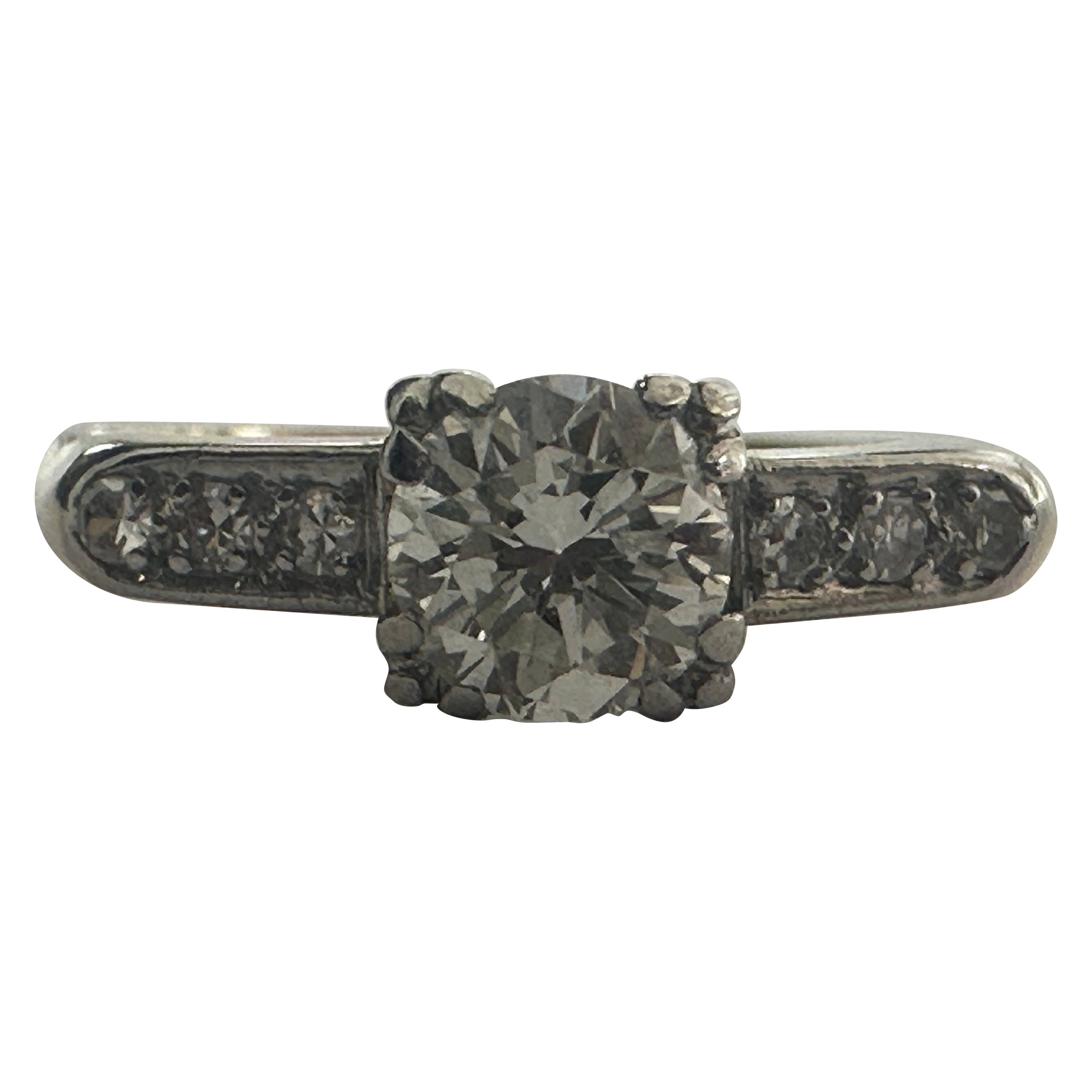 Two-Tone Diamond Engagement Ring