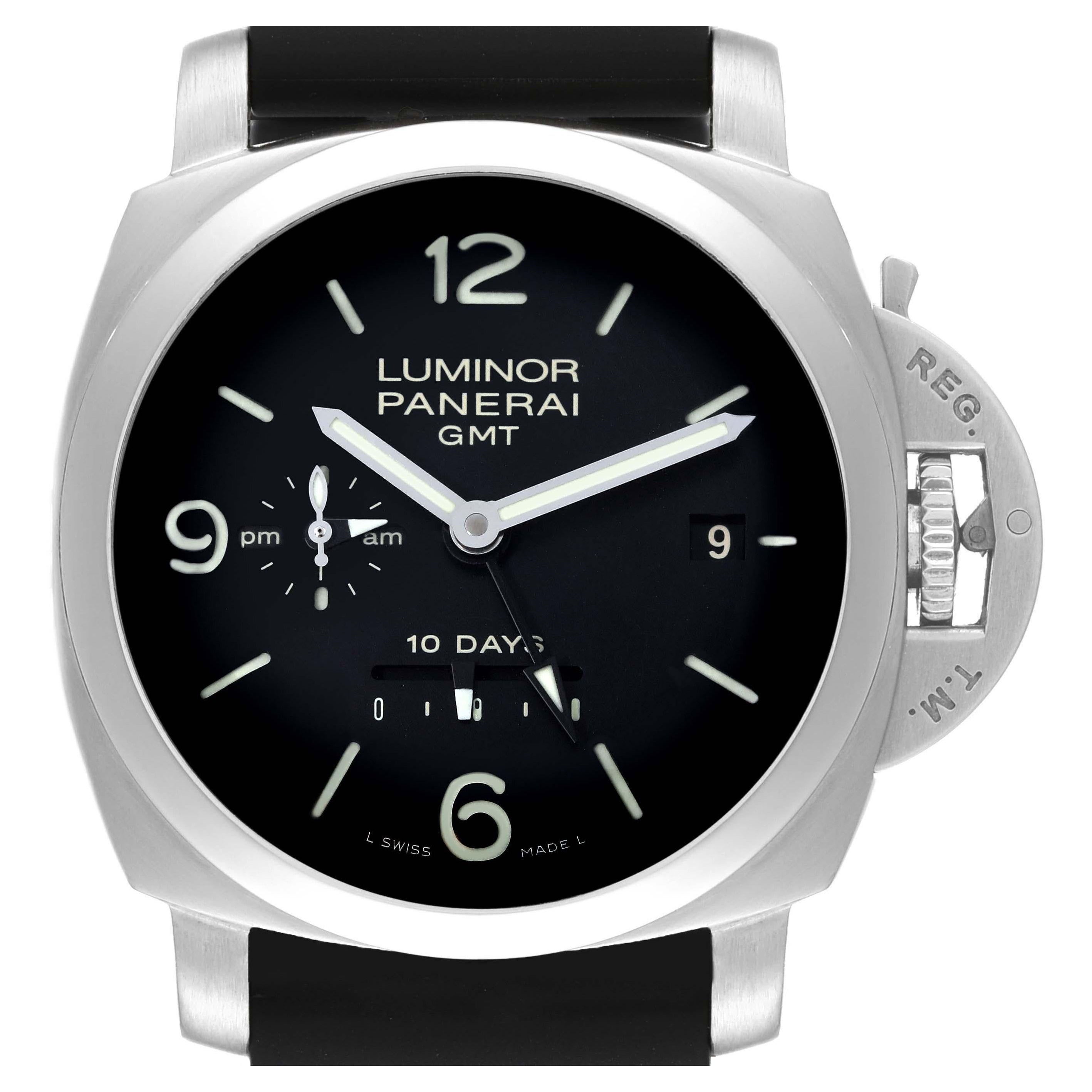 Panerai Luminor 1950 10 Days GMT Steel Mens Watch PAM00270