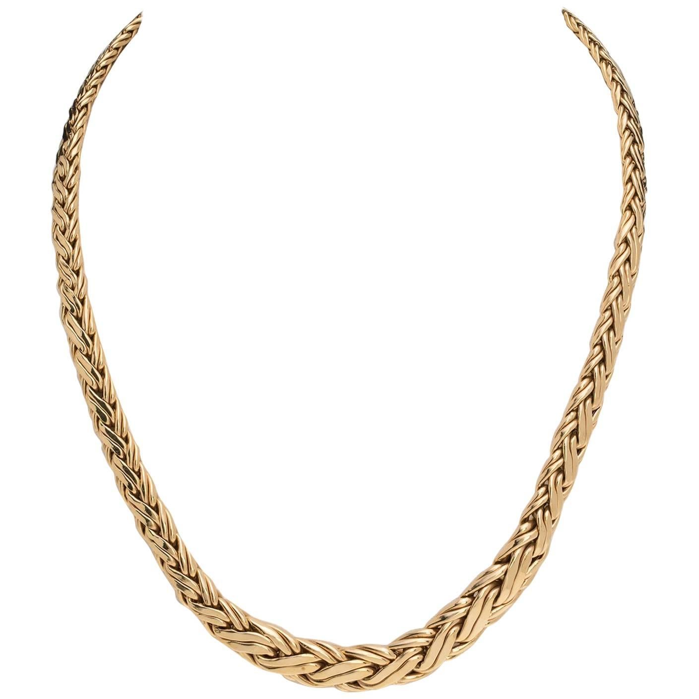 Tiffany & Co. Woven Gold Necklace