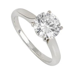 Cartier Platinum Diamond Engagement Ring 1.51ct D/VVS2 GIA Certified