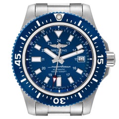 Breitling Aeromarine Superocean 44 Blaues Zifferblatt Stahl Herrenuhr Y1739310 Boxkarte