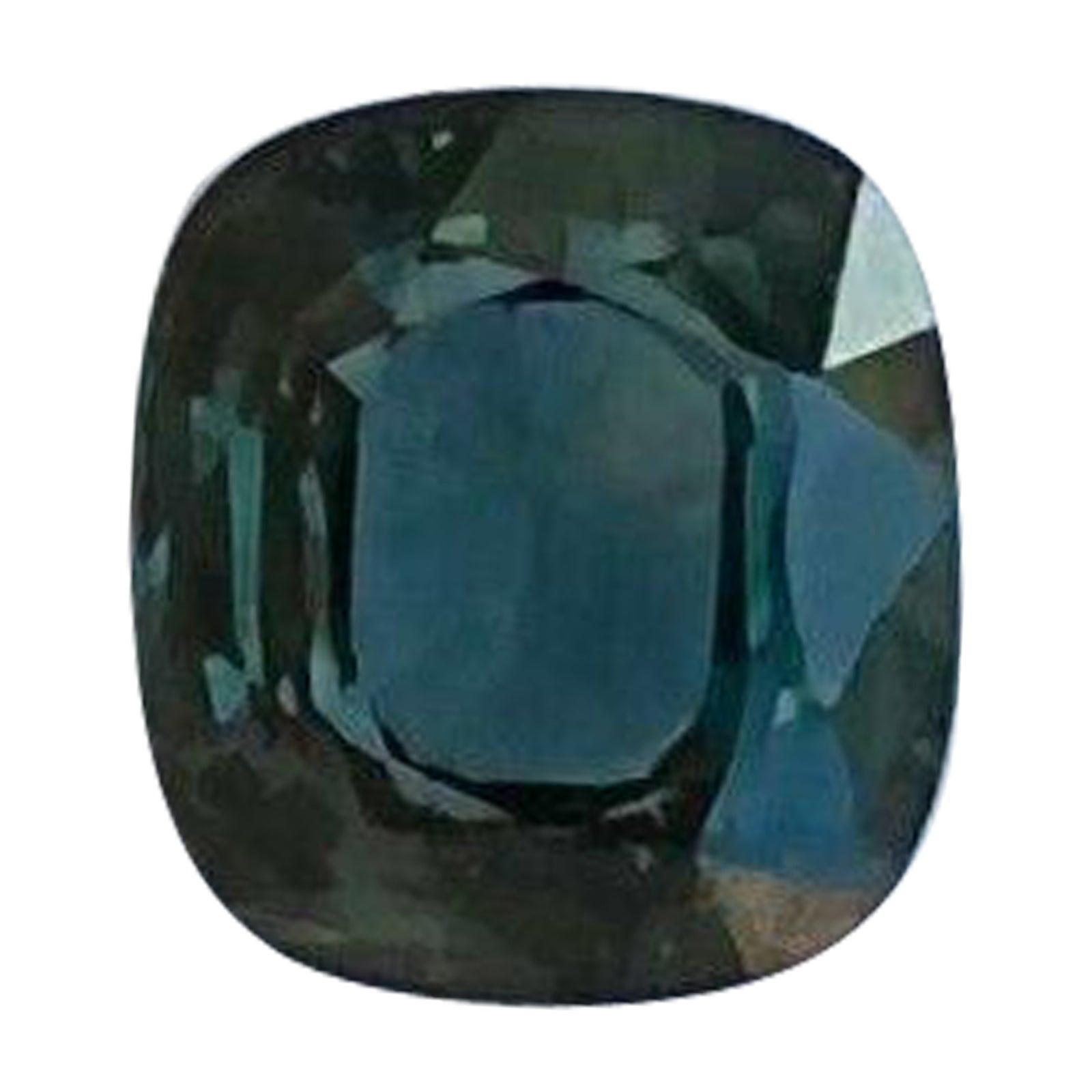 1.68ct Rare Colour Change Unheated Sapphire Green Blue Certified Cushion Cut For Sale
