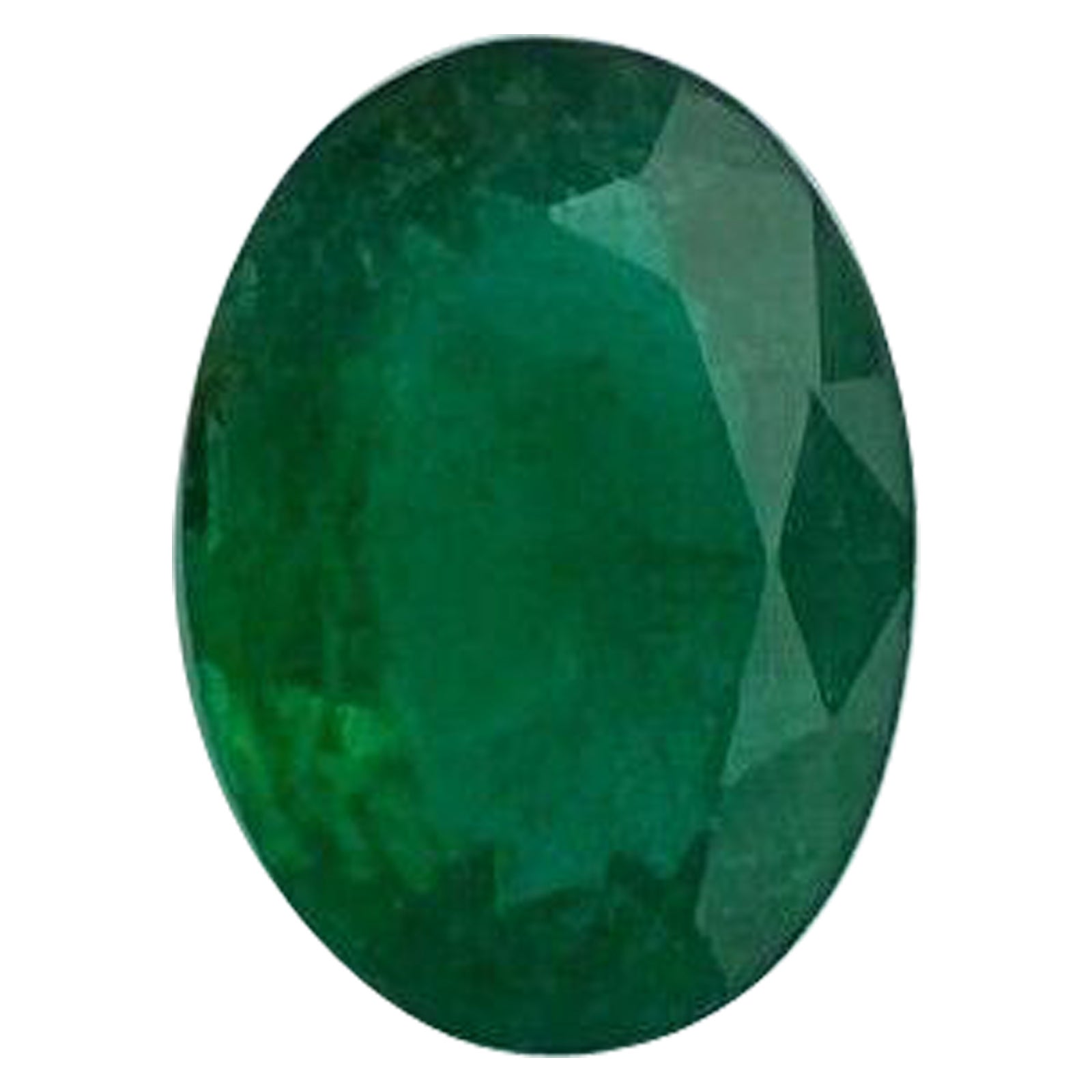 IGI Certified 1.58ct Natural Deep Green Emerald Oval Cut Loose Gemstone For Sale