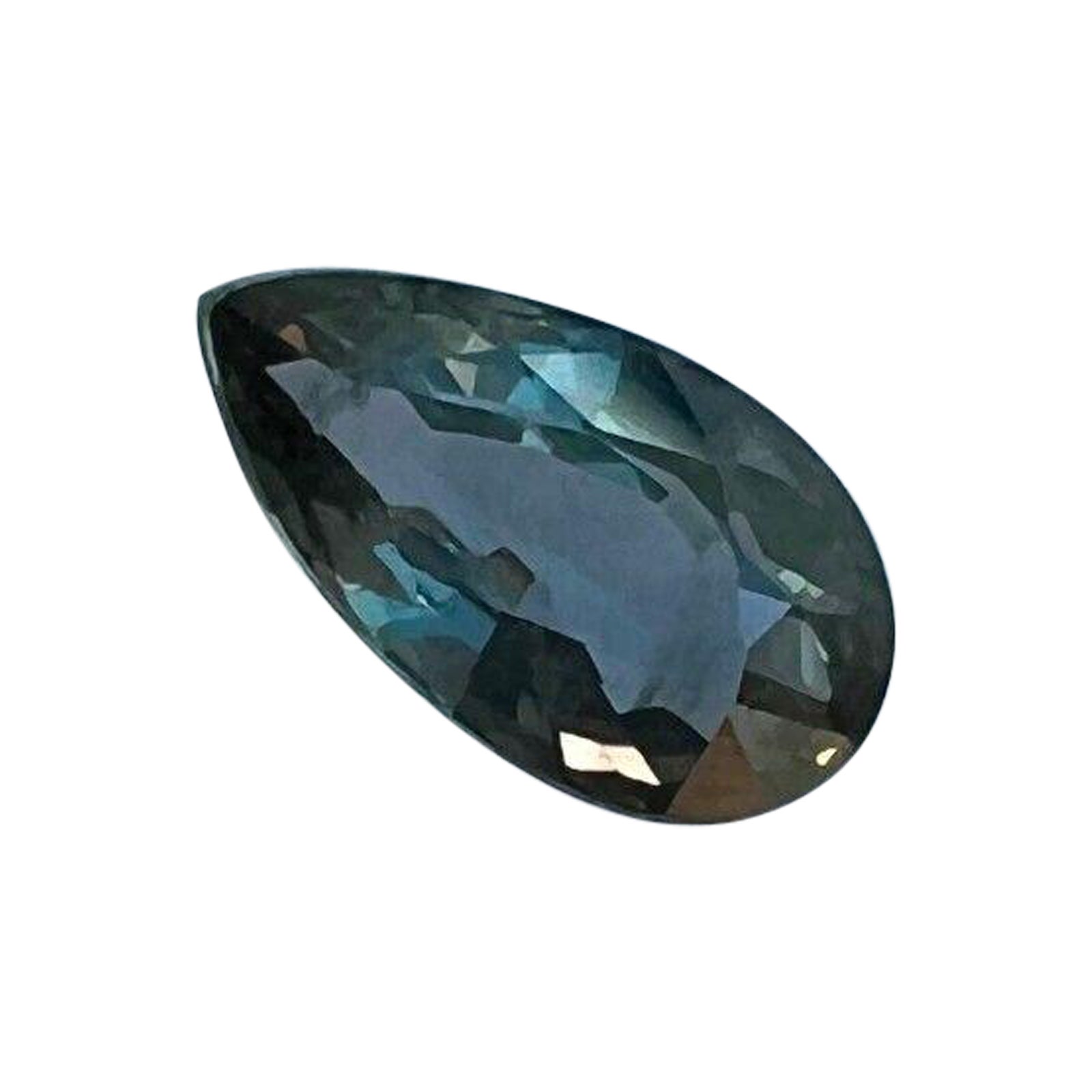 1.07ct Unheated Colour Change Natural Sapphire IGI Certified Pear Teardrop Cut For Sale