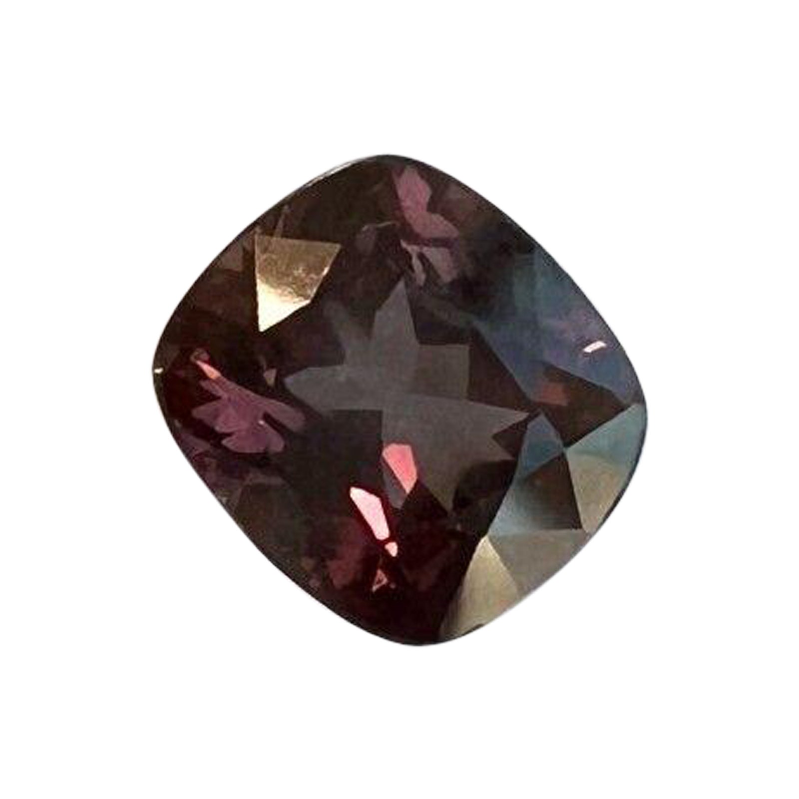 1.34ct Colour Change Garnet Natural Cushion Cut Rare IGI Certified Gemstone For Sale