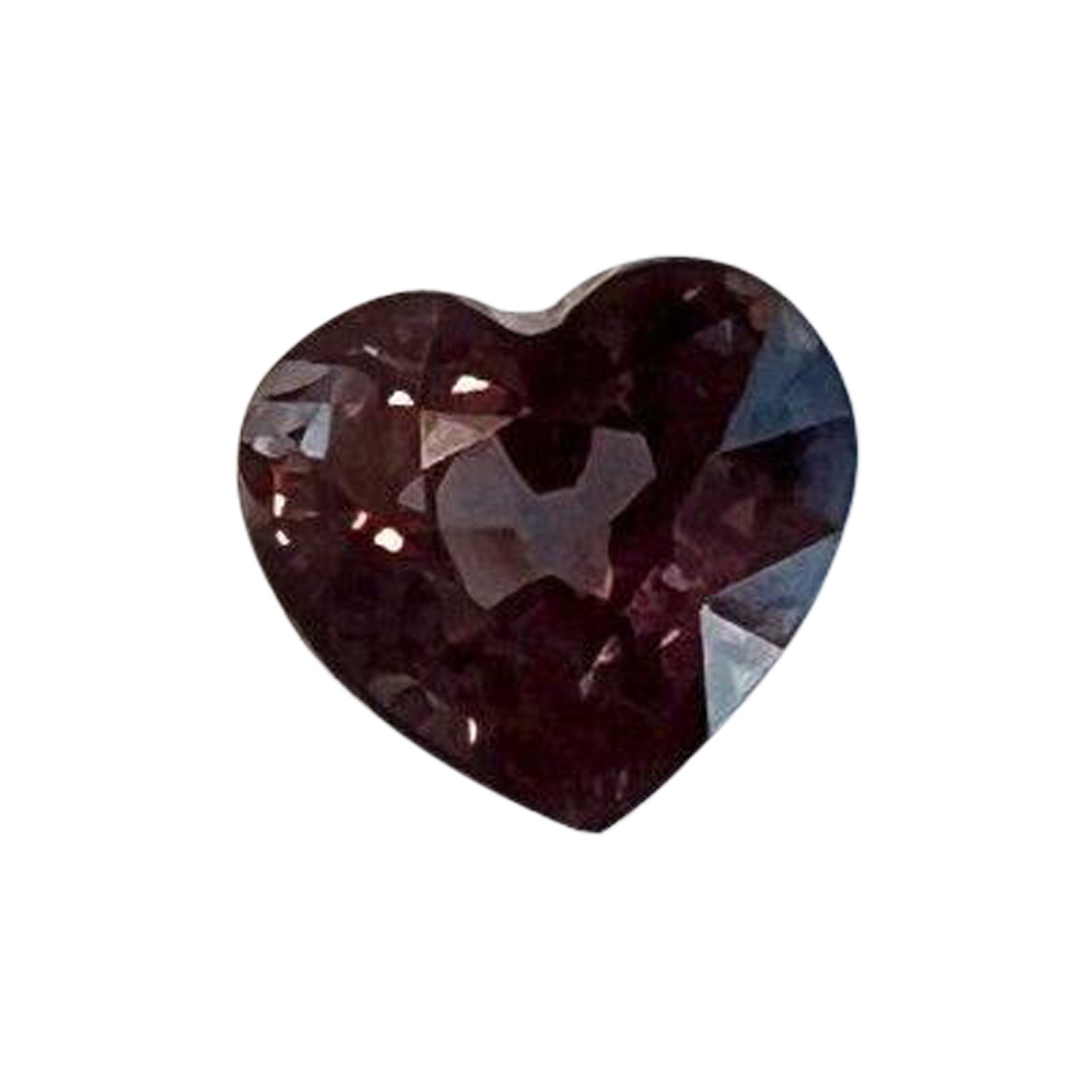 1.03Ct Natural Colour Change Garnet Pink Purple IGI Certified Heart Cut Gem For Sale